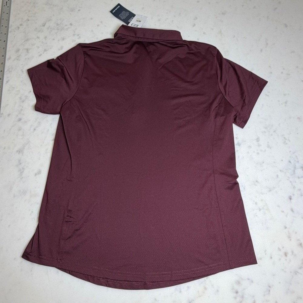 Cutter‎ & Buck Virginia Tech Polo Shirt Womens Large Maroon NEW VT Hokies NWT - Picture 5 of 8